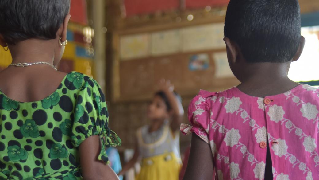 Children in daycare in Bangladesh