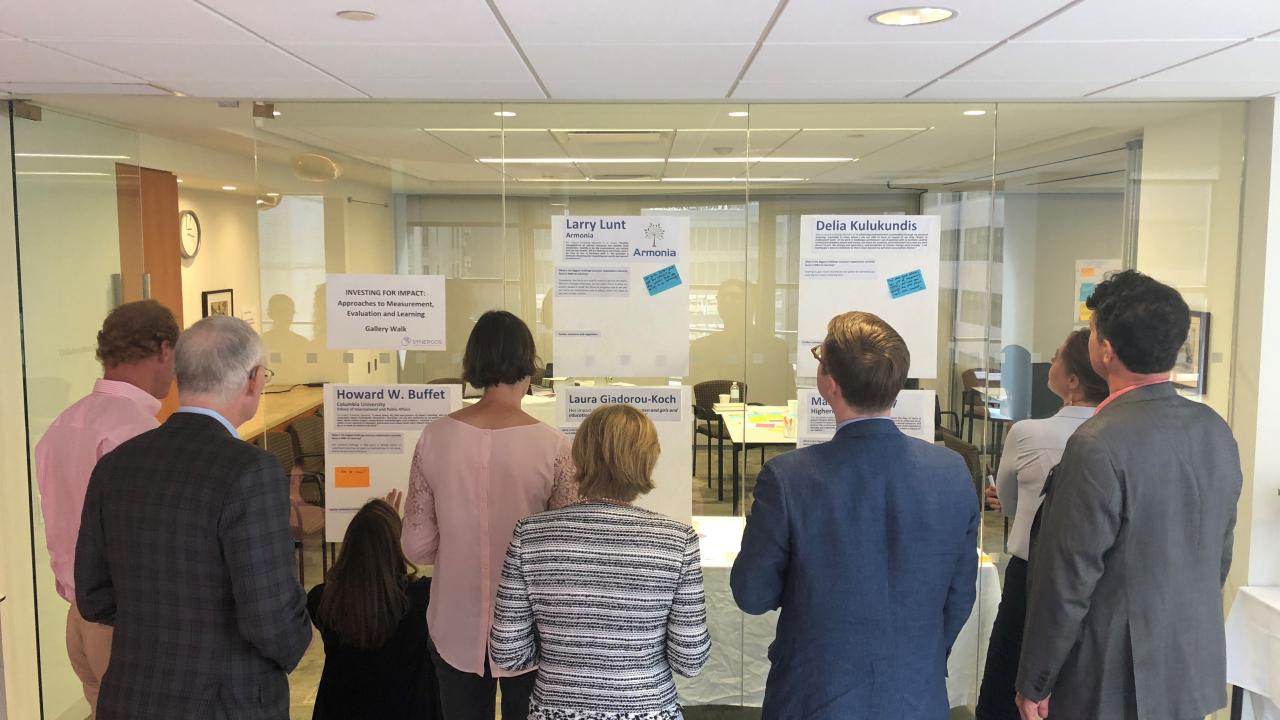 GPC members at our Gallery Walk during the GPC Impact Investing Workshop